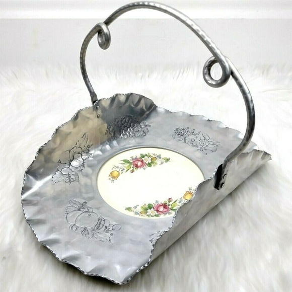 Paden City Pottery Accents Paden City Potterycromwell Aluminum Basket